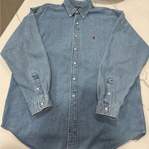 Vintage Ralph Lauren Blue Denim Shirt Excellent Vintage condition!